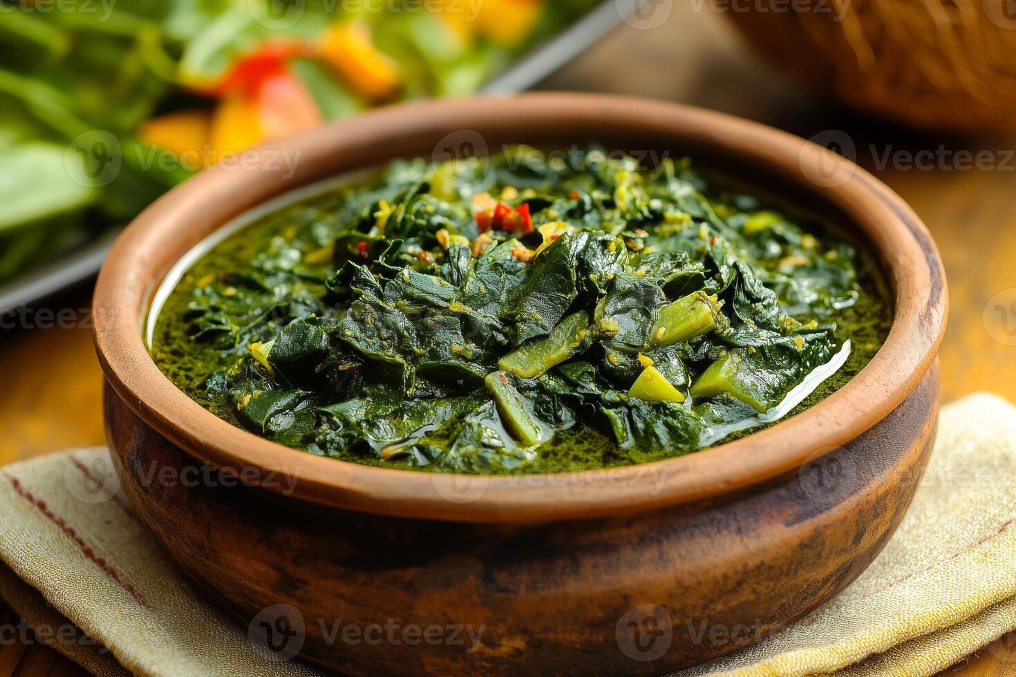 A bowl of green food photo