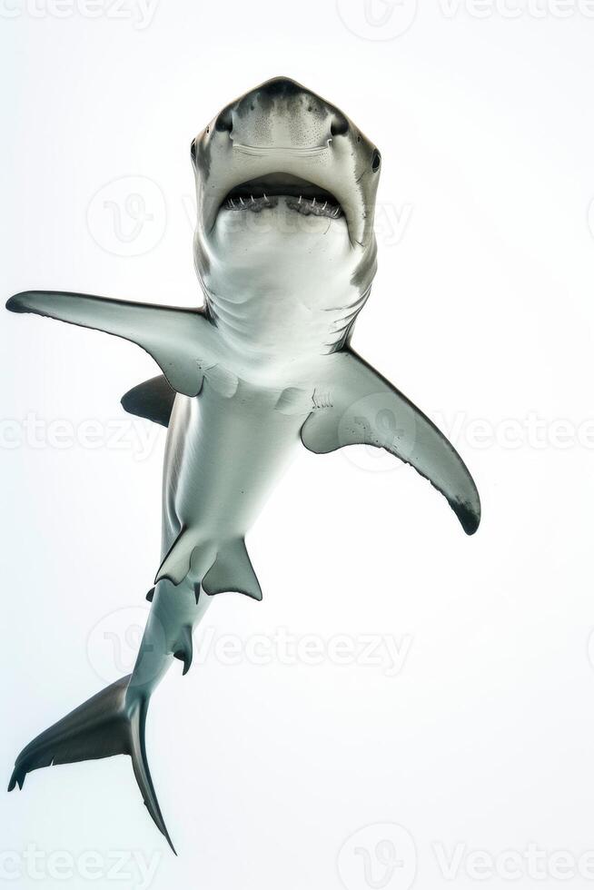 A shark with its mouth open and its mouth open photo