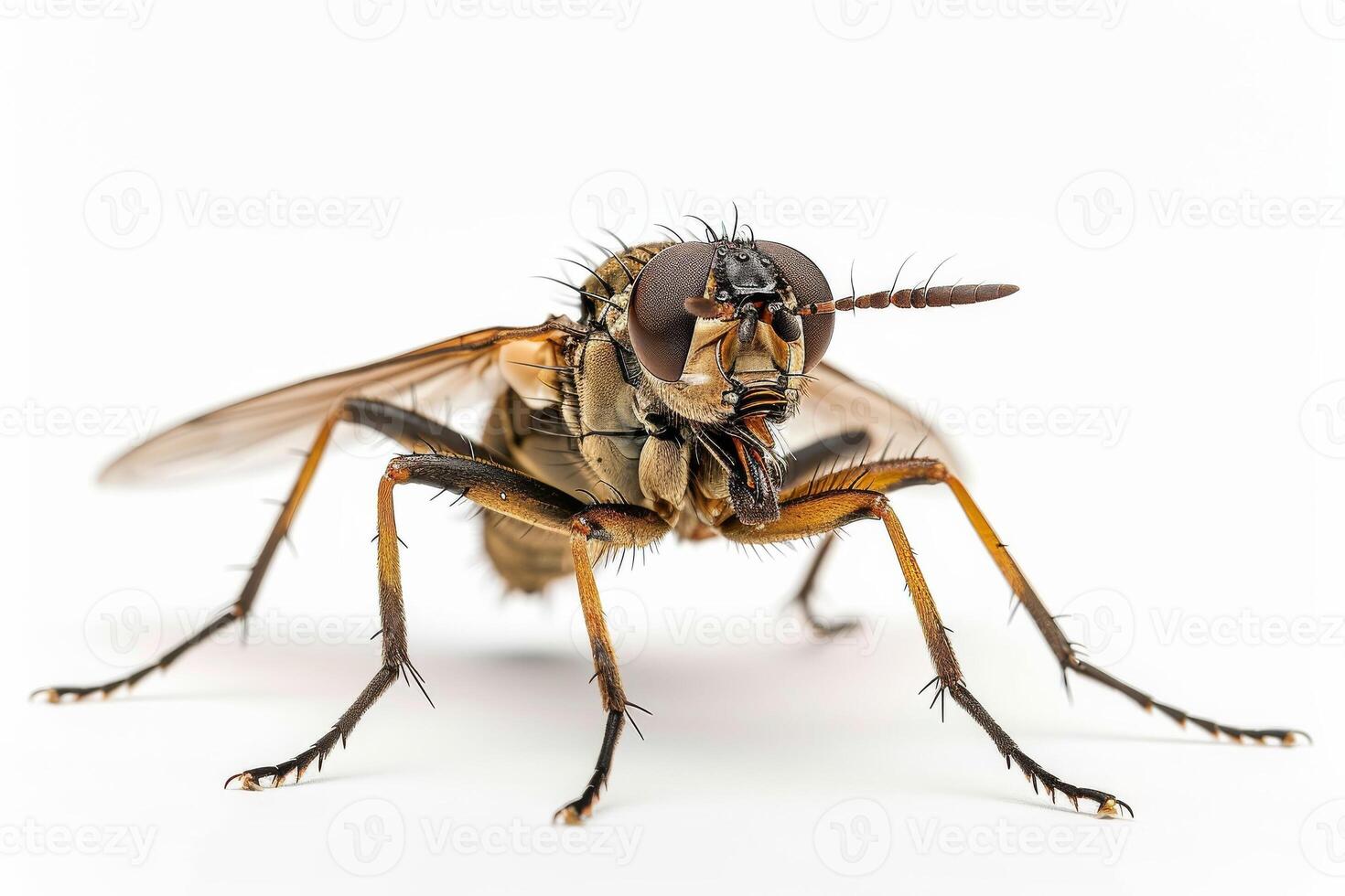 A fly with long legs and a big head photo