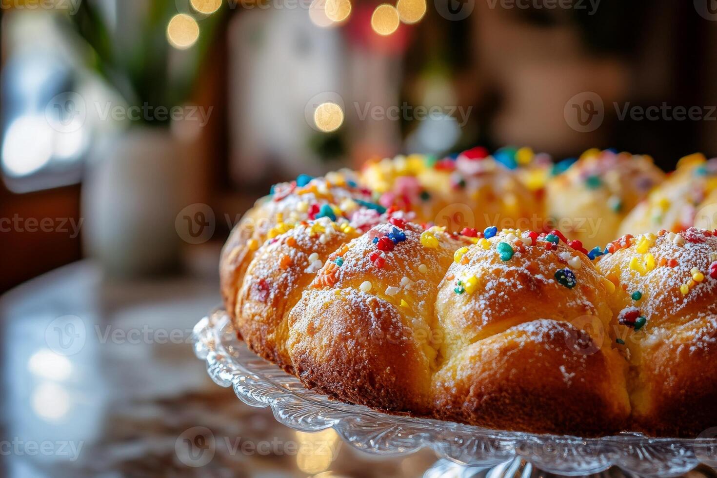 A cake on a plate photo