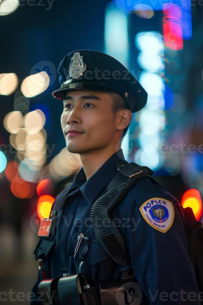 A man in a police uniform photo