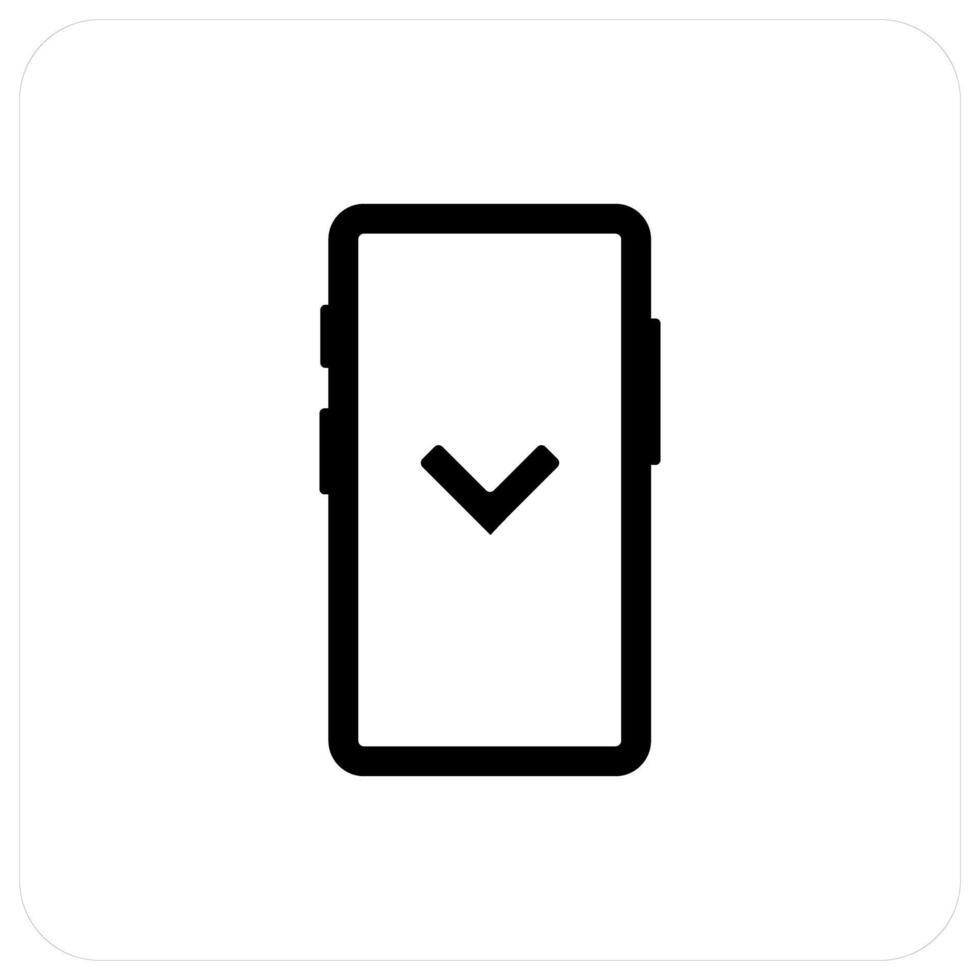 Swipe down and swipe icon concept vector
