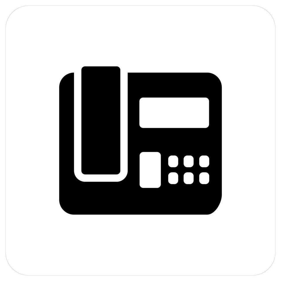 Landline and phone icon concept vector