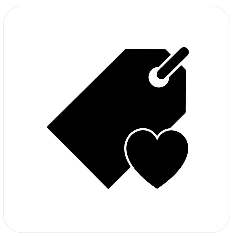 Favorite Tag and label icon concept vector