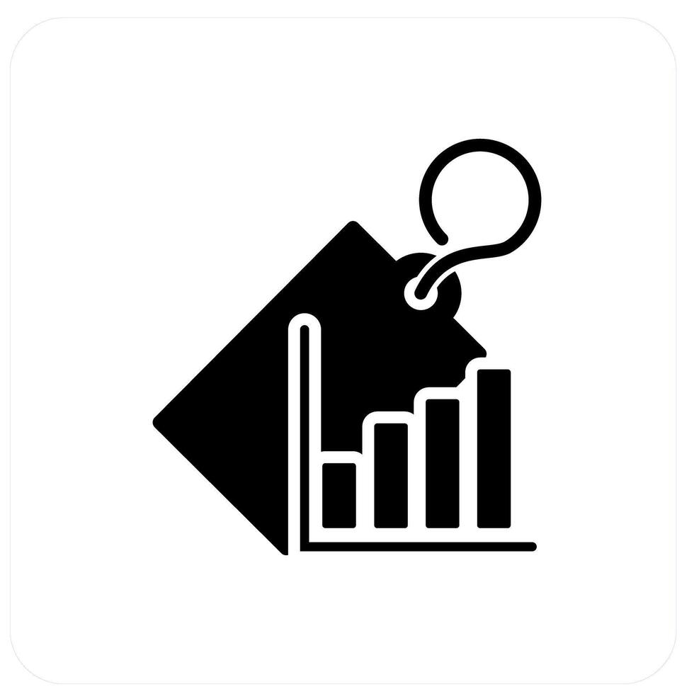 Revenue Tag and label icon concept vector