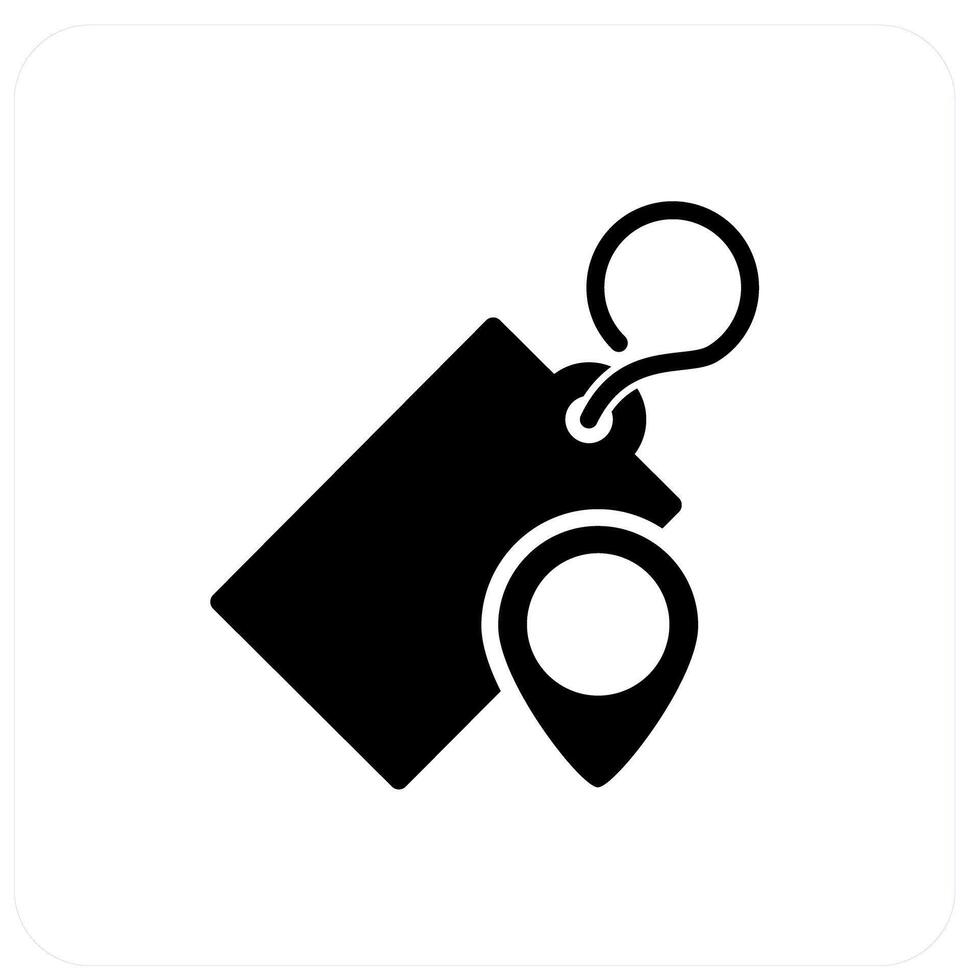 Tag Location and label icon concept vector