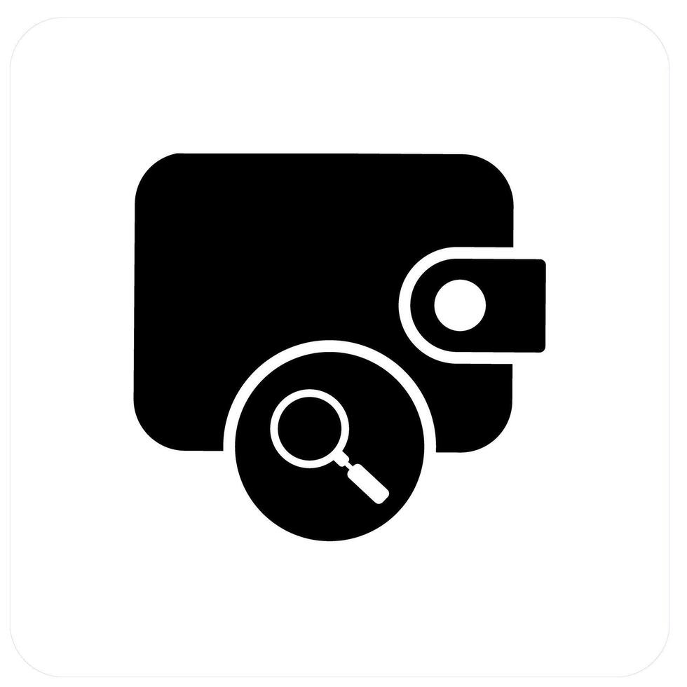 Search Money and send icon concept vector