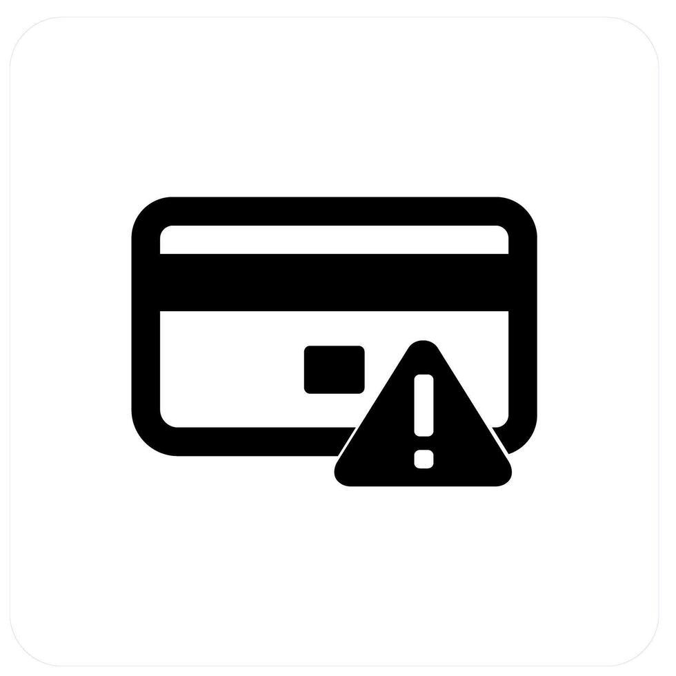 Card Error and Error icon concept vector