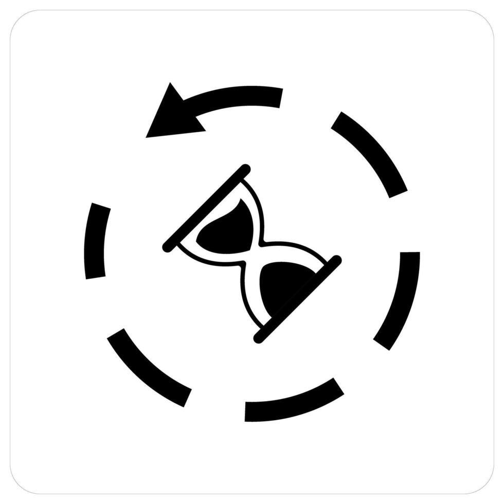 Sandglass and hourglass icon concept vector