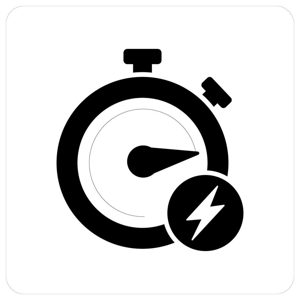 Fast Time and time icon concept vector