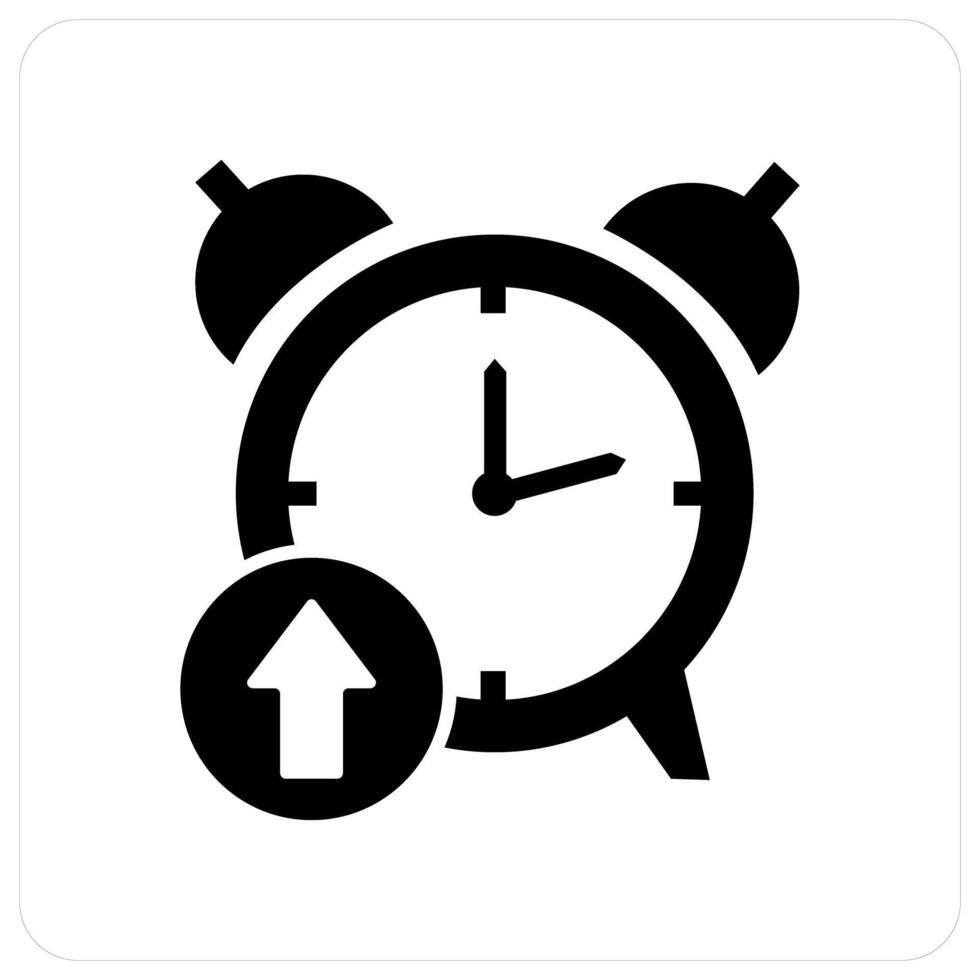 Up Time and time icon concept vector