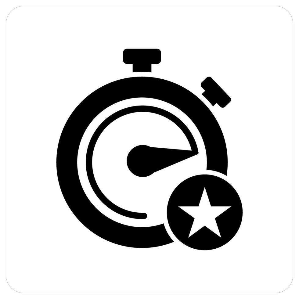 Favorite Time and time icon concept vector