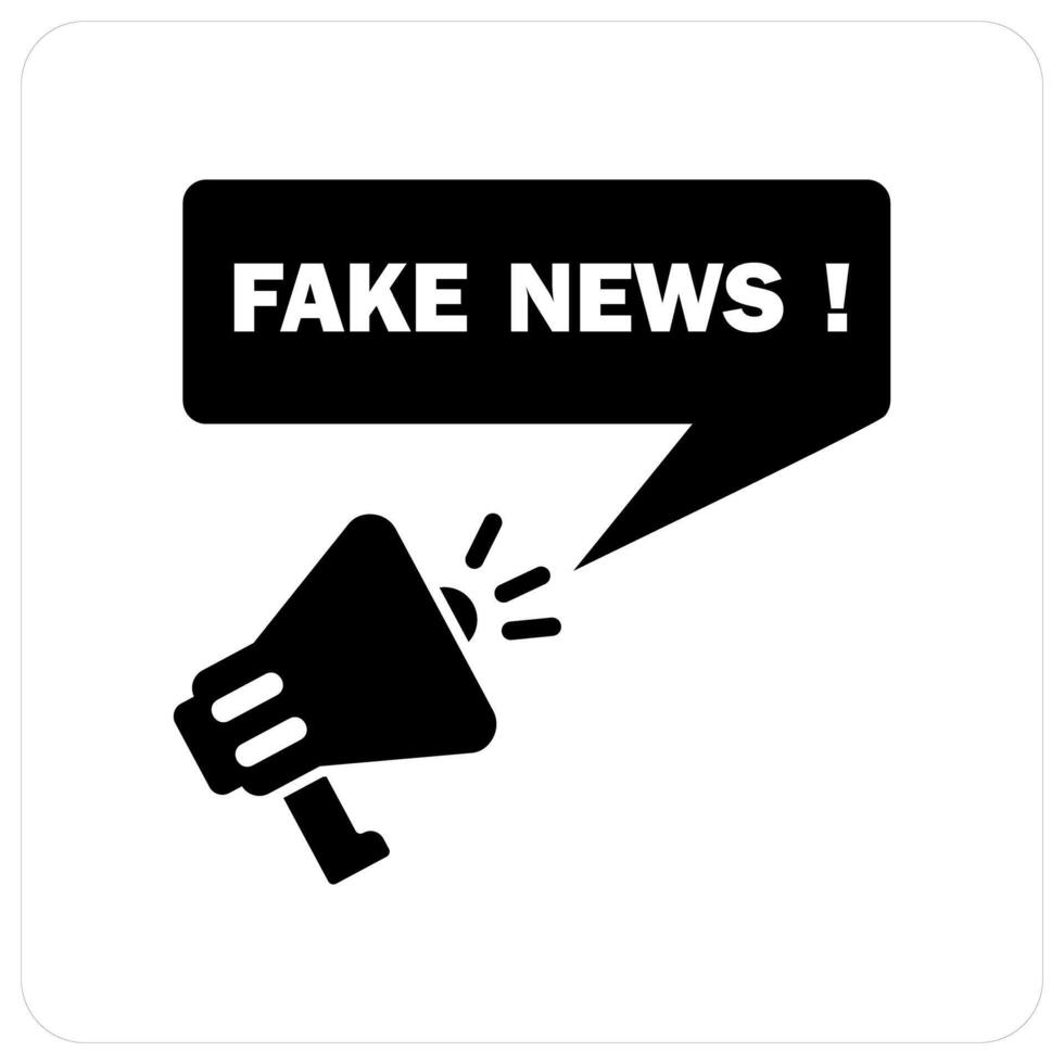 Fake News and news icon concept vector