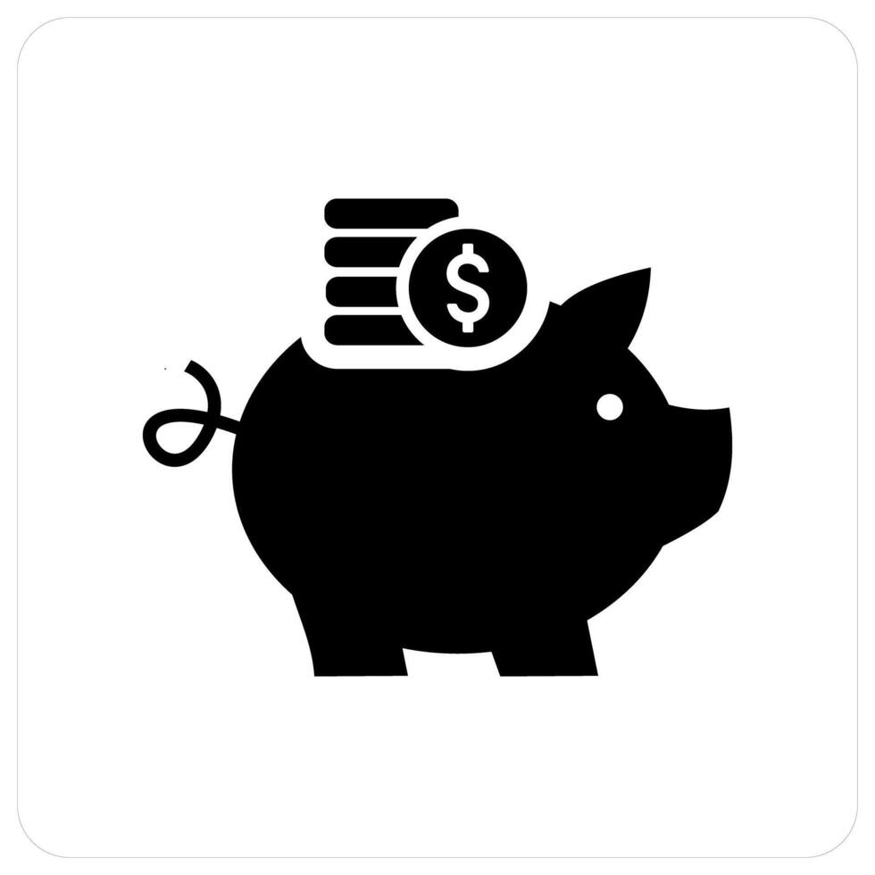 Savings and money icon concept vector