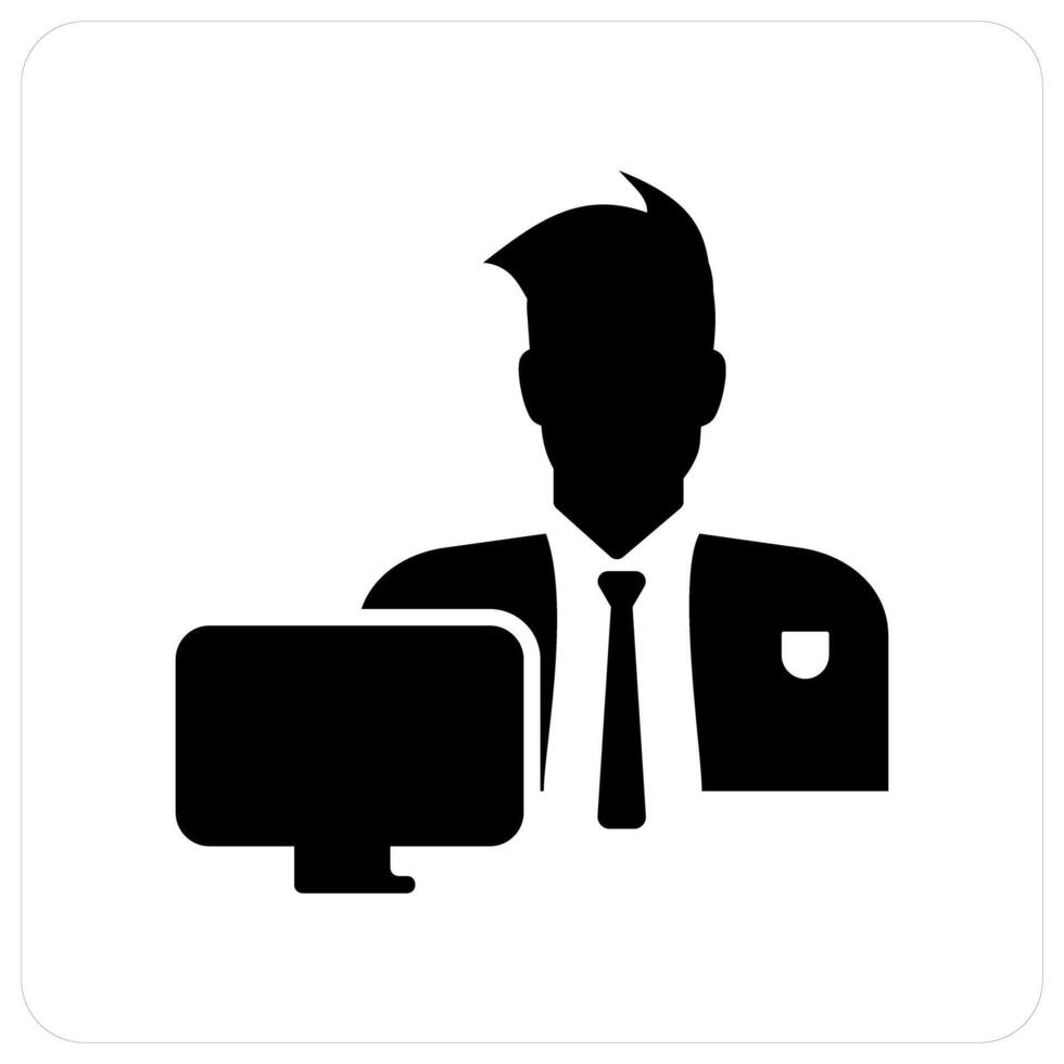 Office Work and managemnet icon concept vector