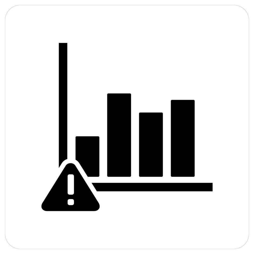 Graph Maintenance and graph icon concept vector