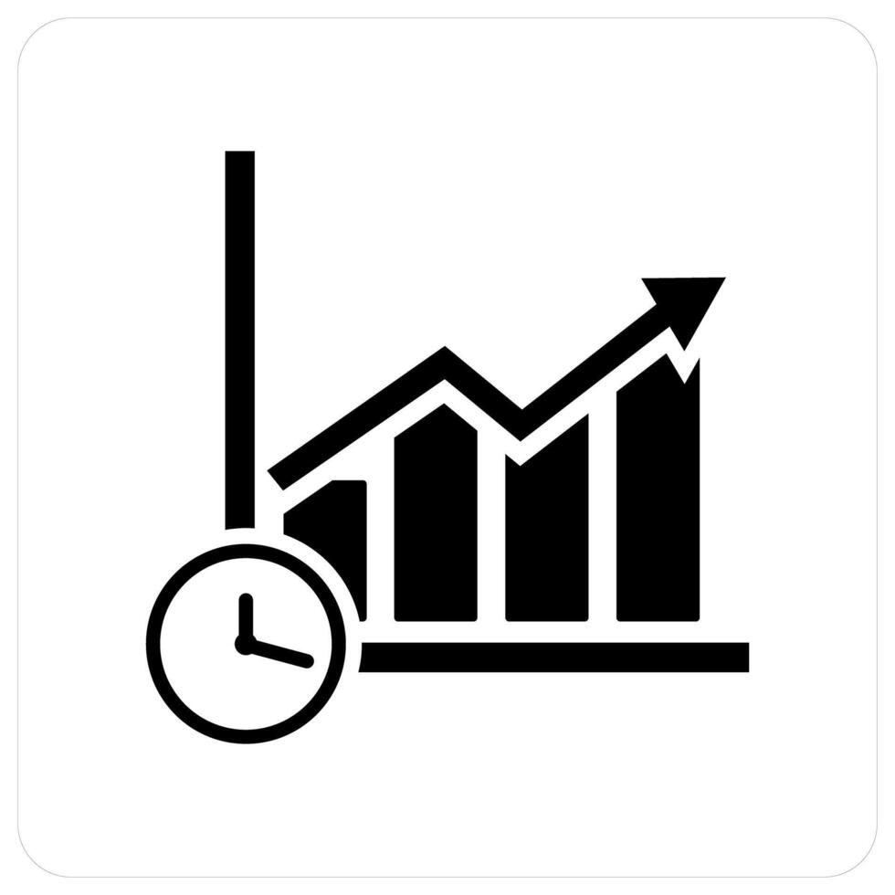 Growth Time and Growth icon concept vector