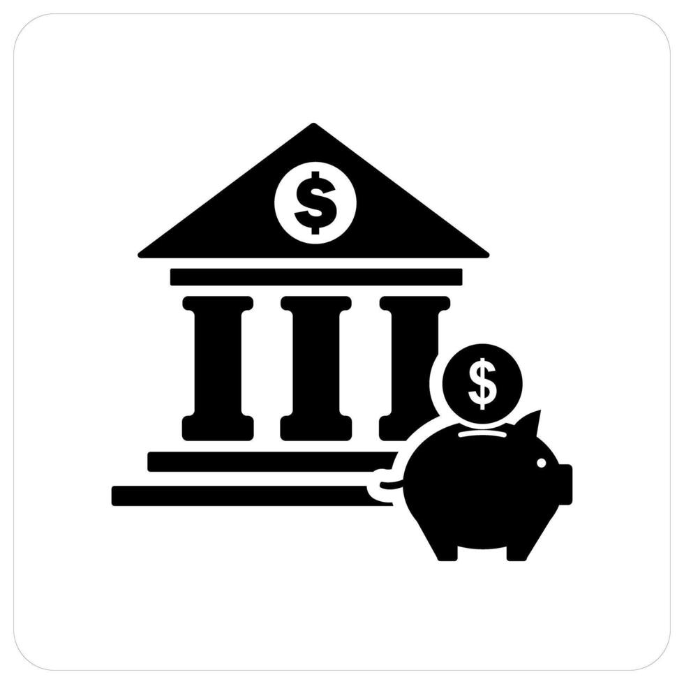 Bank Savings and bank icon concept vector