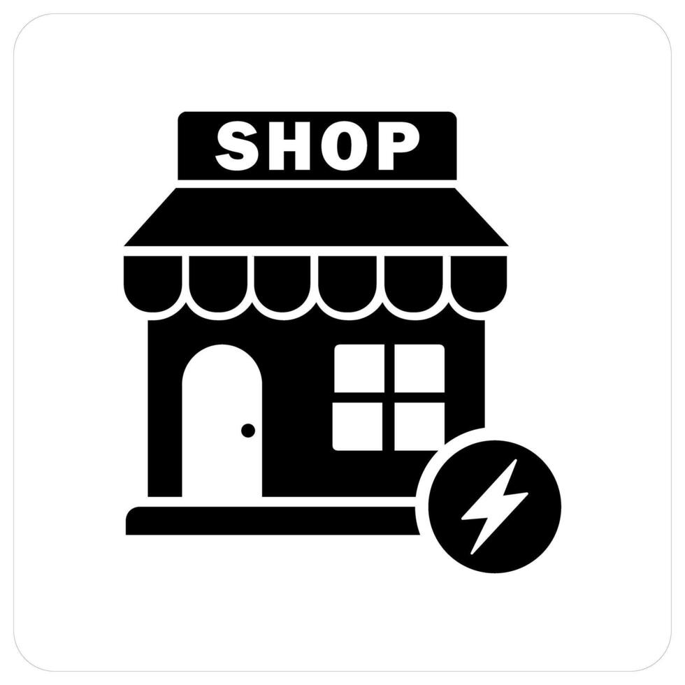 Fast Shopping and shop icon concept vector