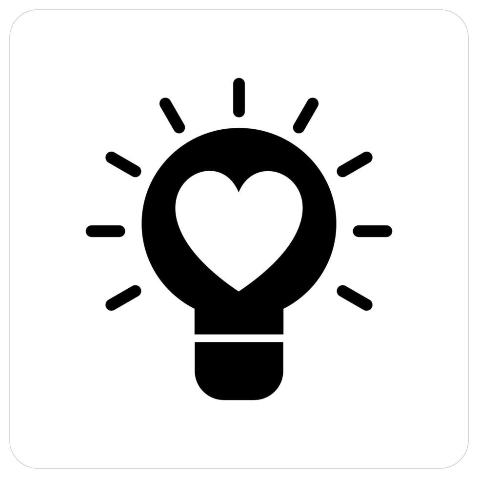 Favorite Idea and idea icon concept vector