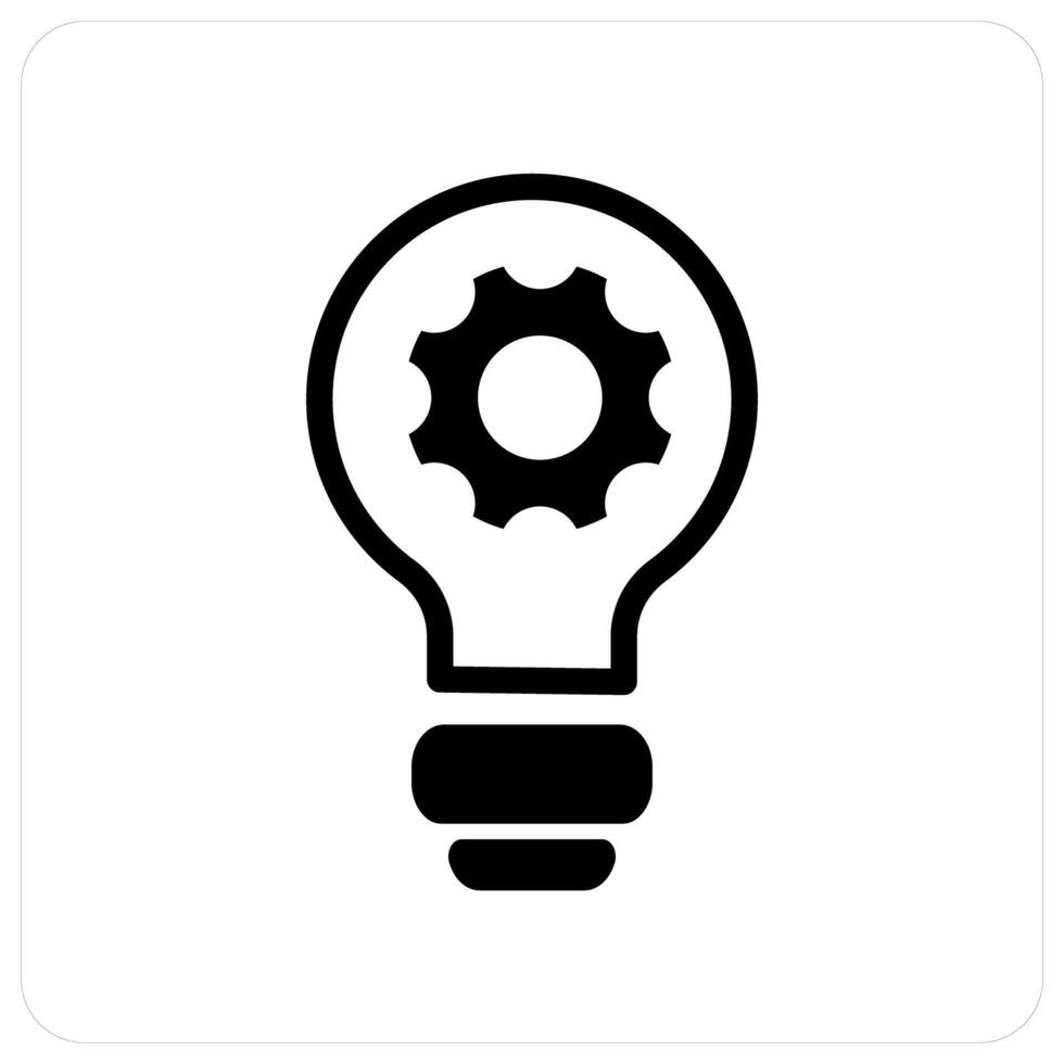 Renovate Idea and idea icon concept vector