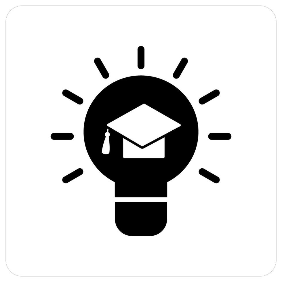 Education Idea and idea icon concept vector