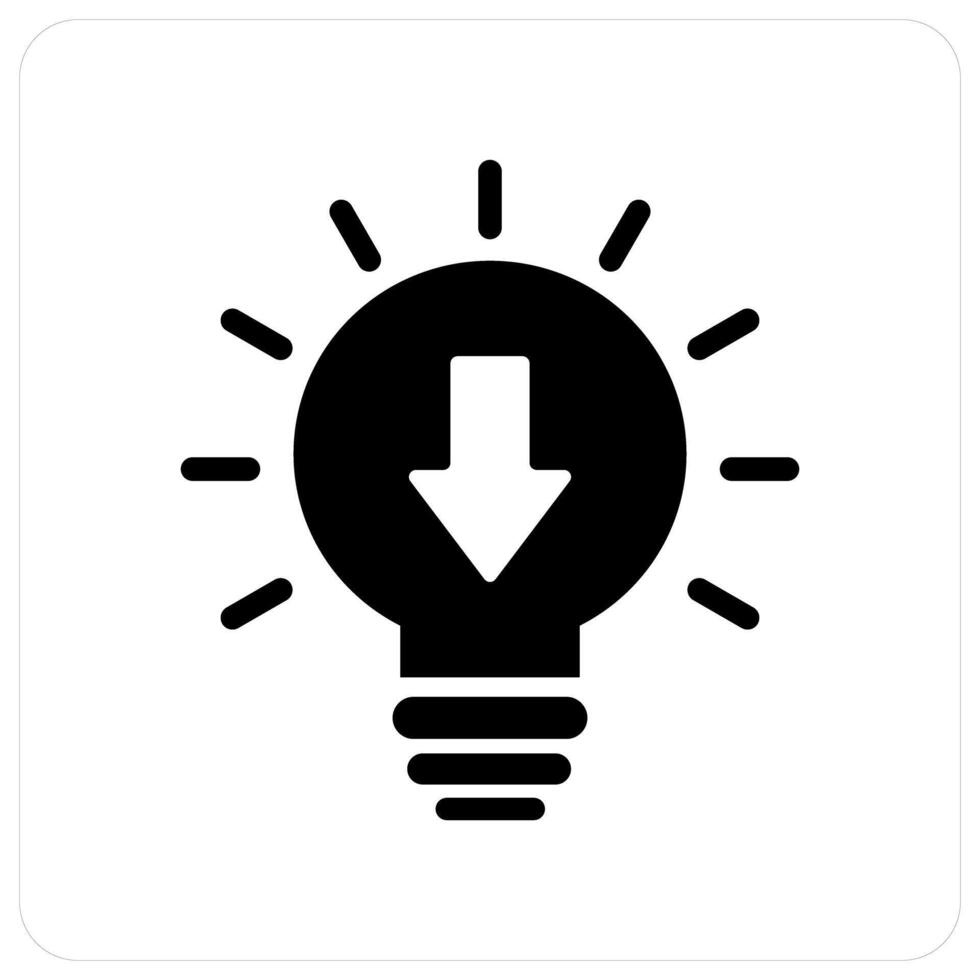 Inspiration and idea icon concept vector
