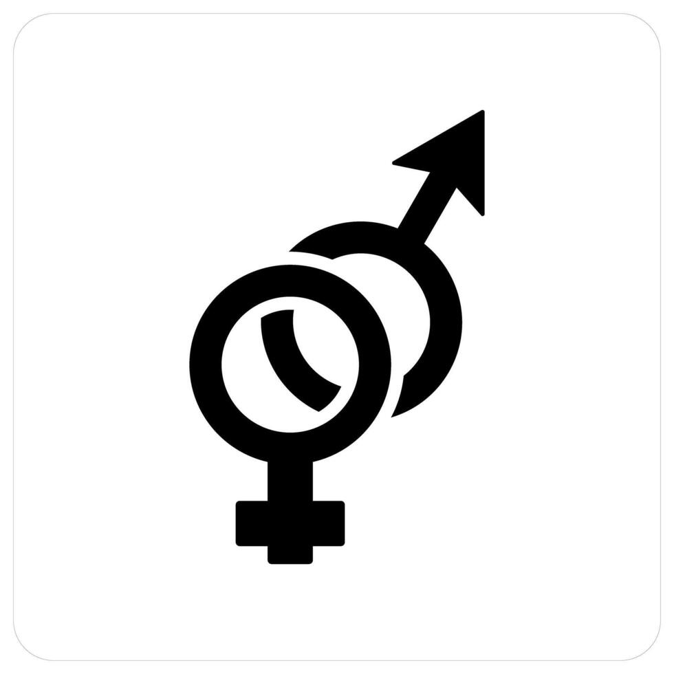 Gender and symbol icon concept vector
