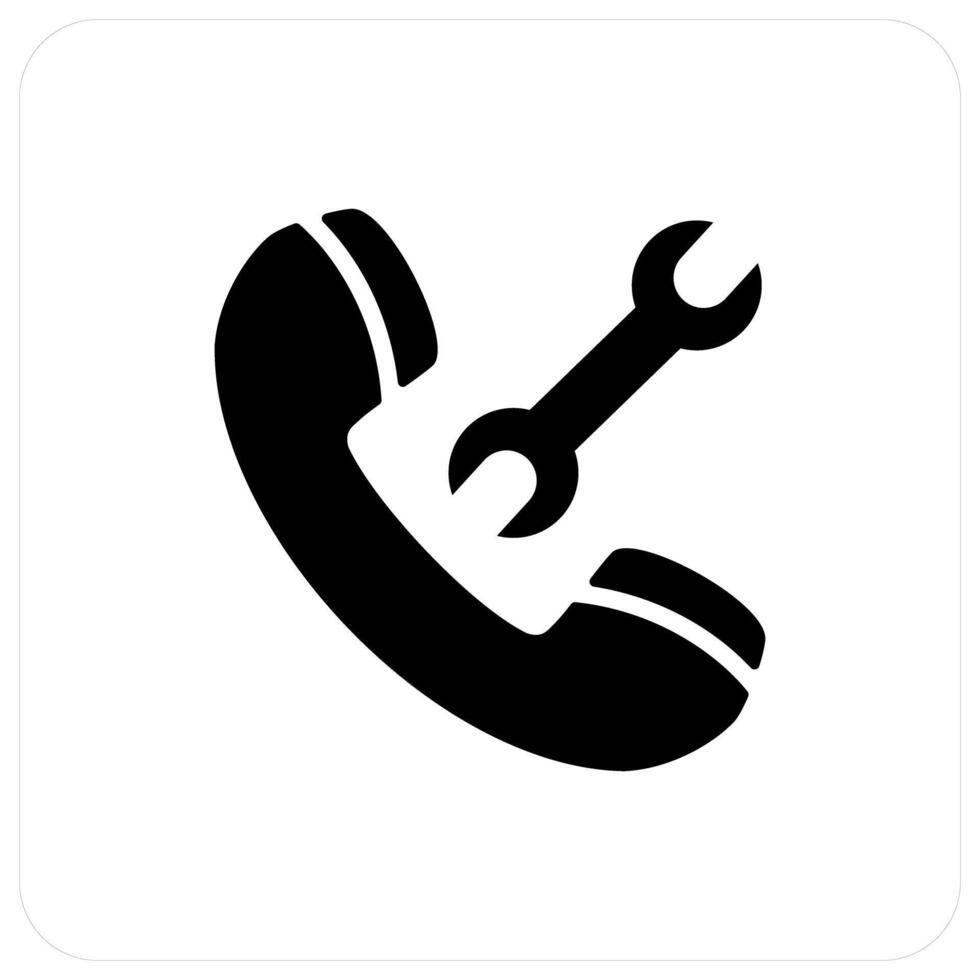 Call Maintenance and calling icon concept vector