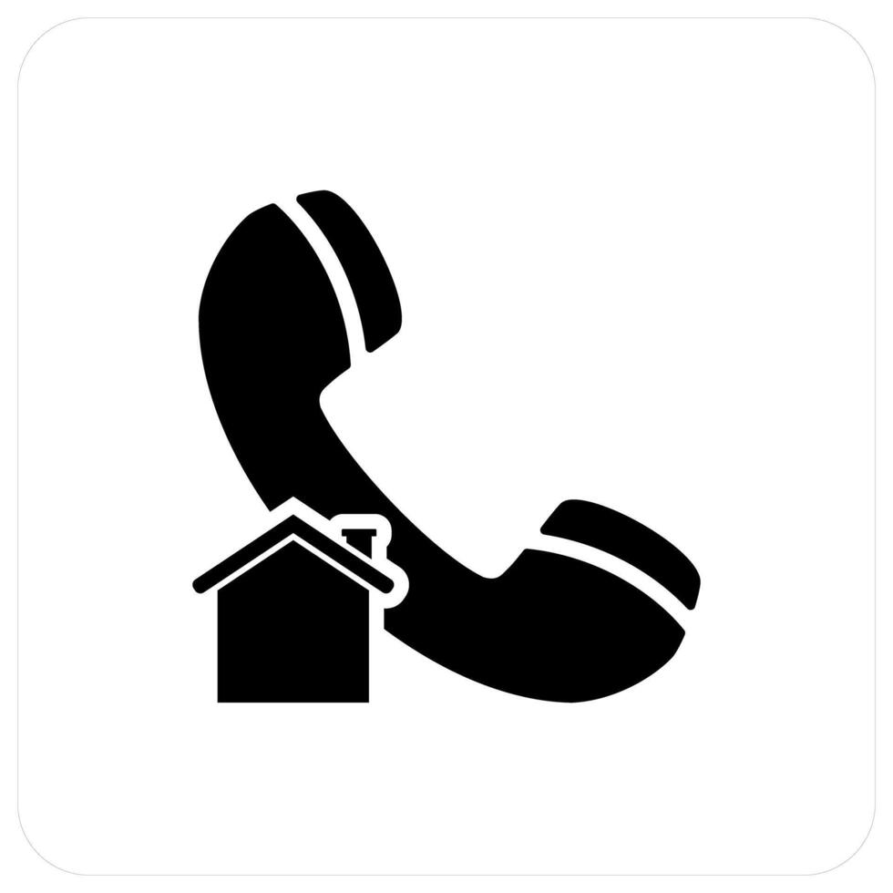 Home Call and calling icon concept vector