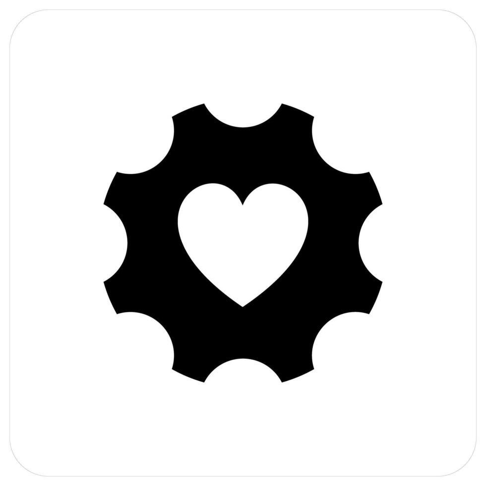 Favorite Setting and configuration icon concept vector