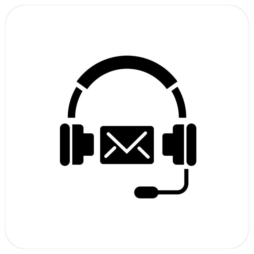 Customer Support and customer service icon concept vector