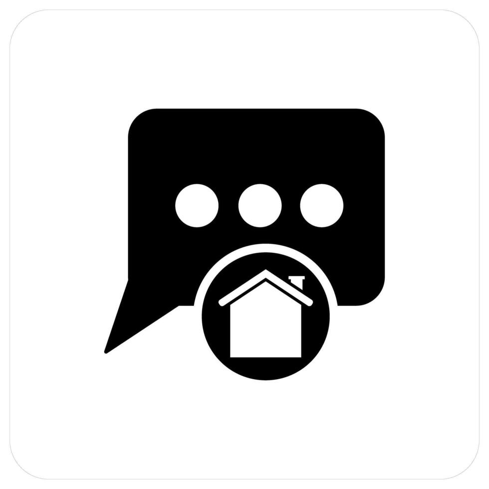 Home Message and home icon concept vector