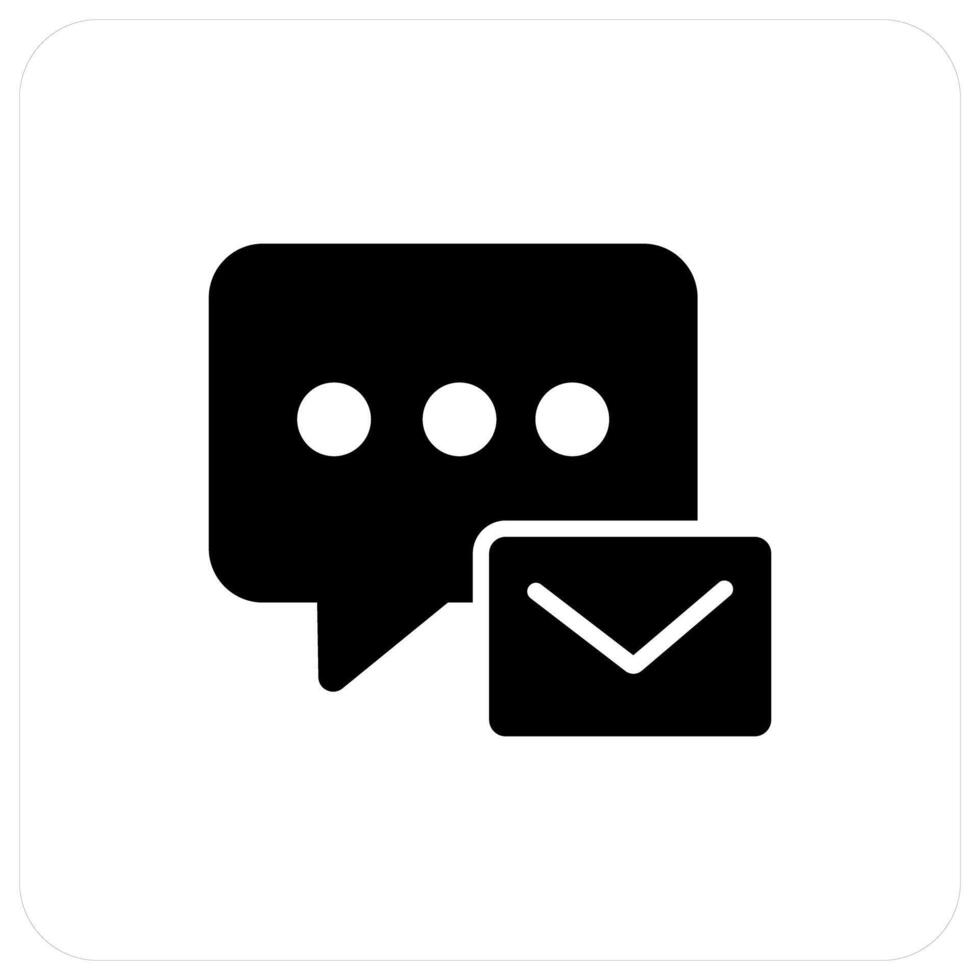Message and chat icon concept vector