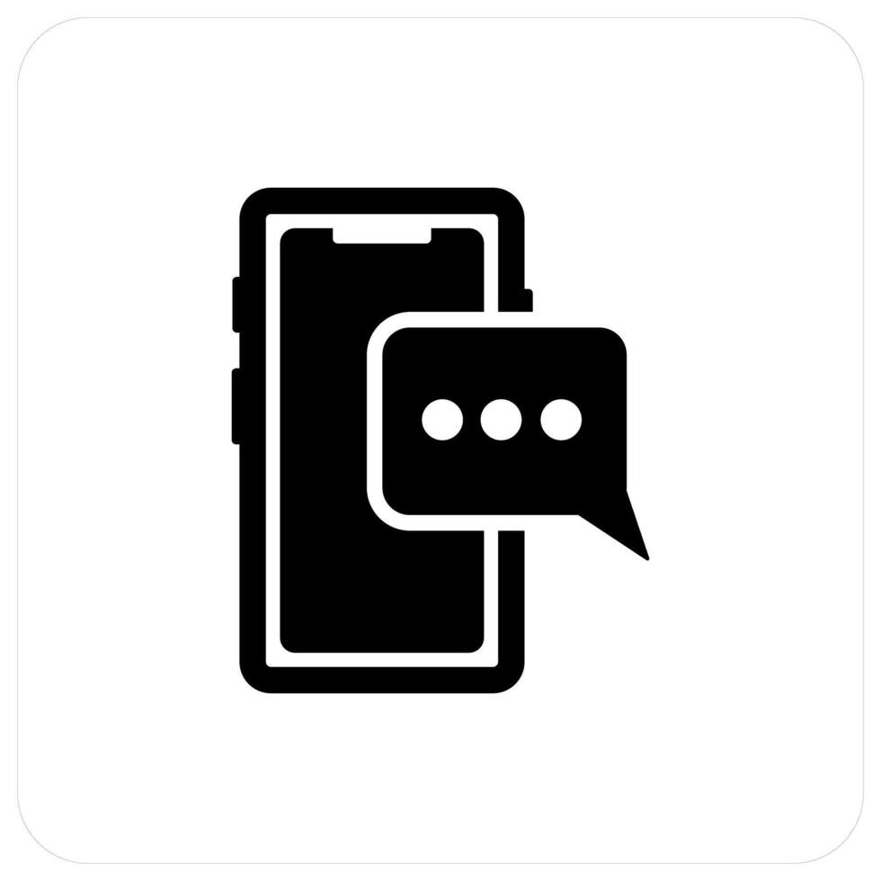 Mobile Message and message icon concept vector