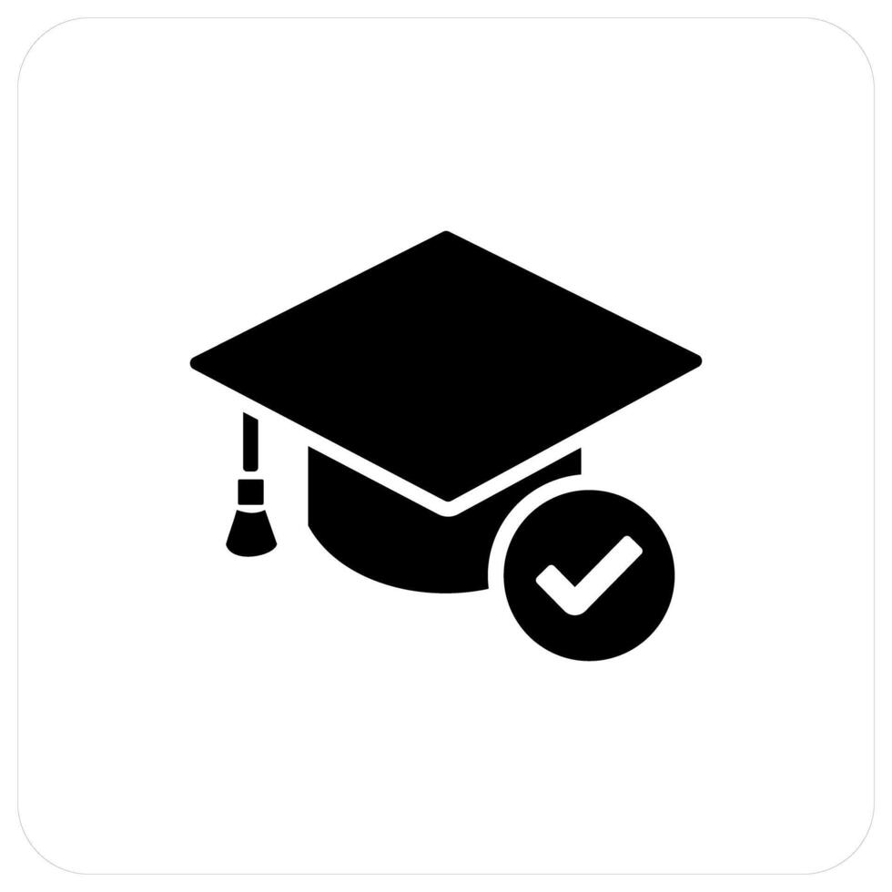 Graduation and degree icon concept vector