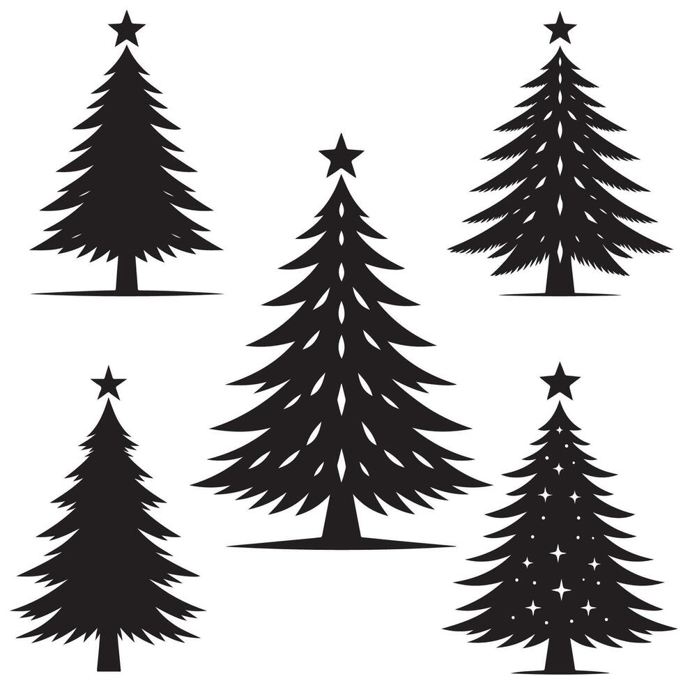 Christmas Tree Silhouette vector
