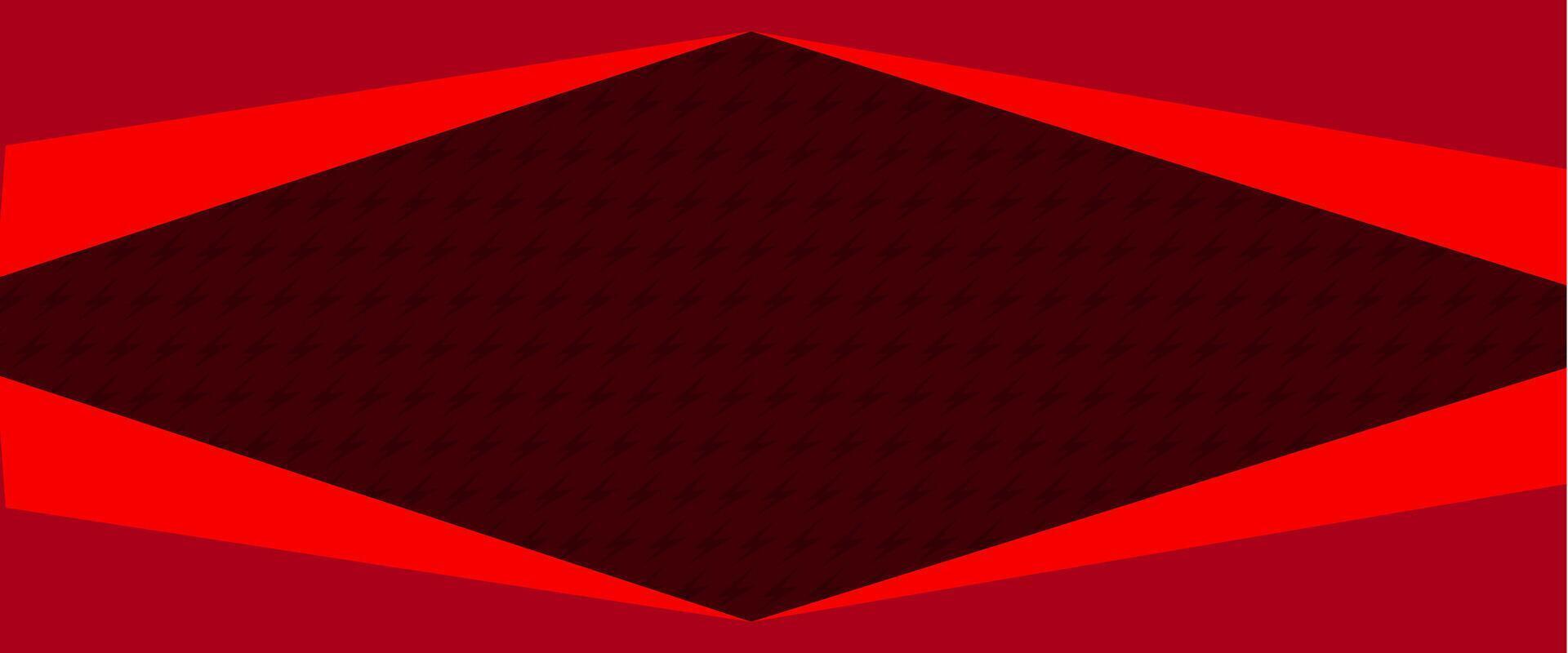A red and black diamond shape on a red background vector