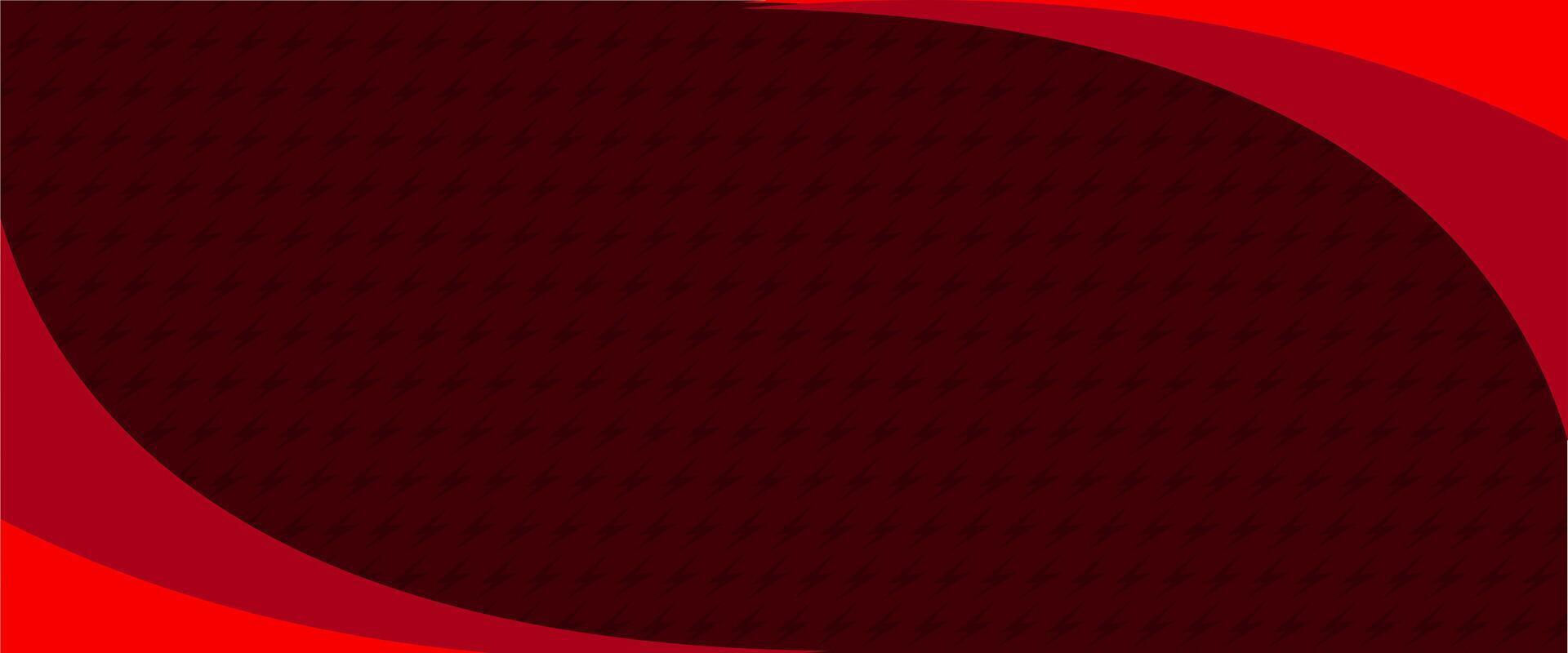 A red and black background with a curved shape vector