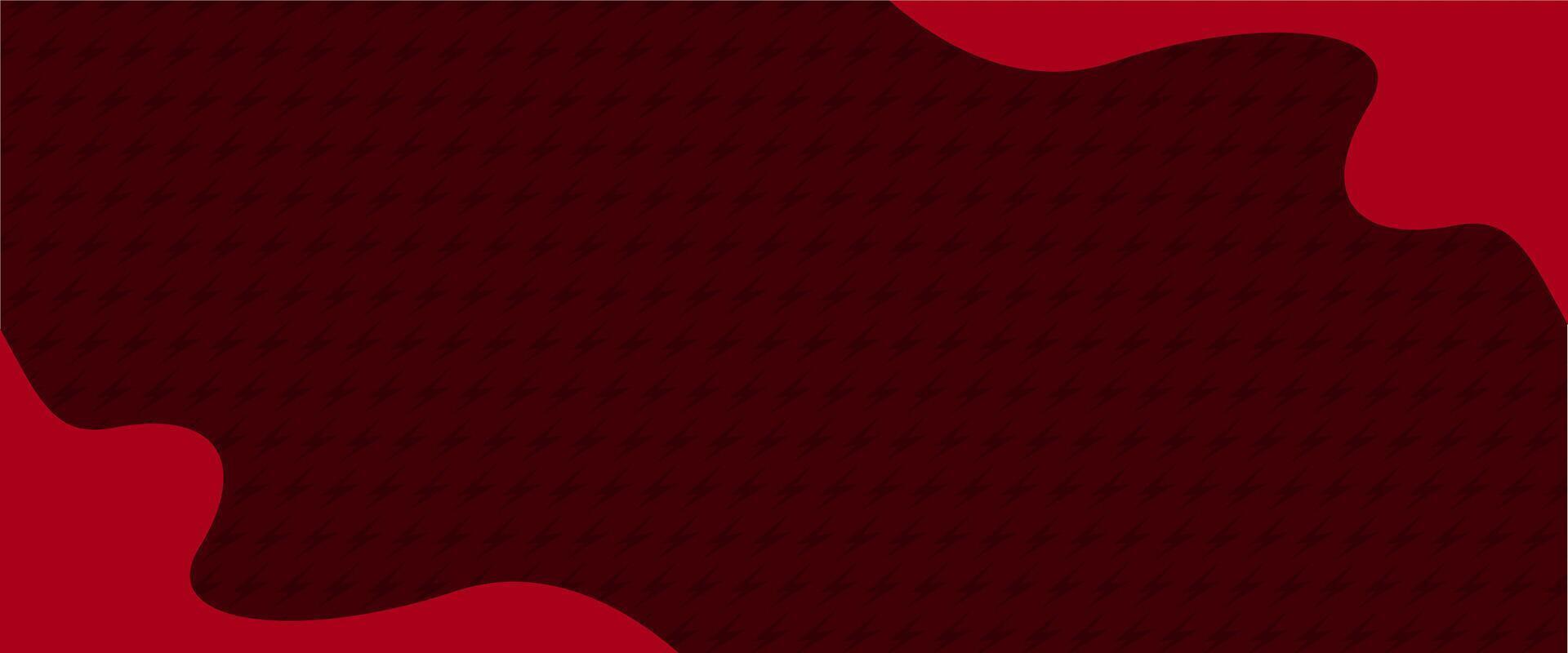 A red background with a black and white design vector