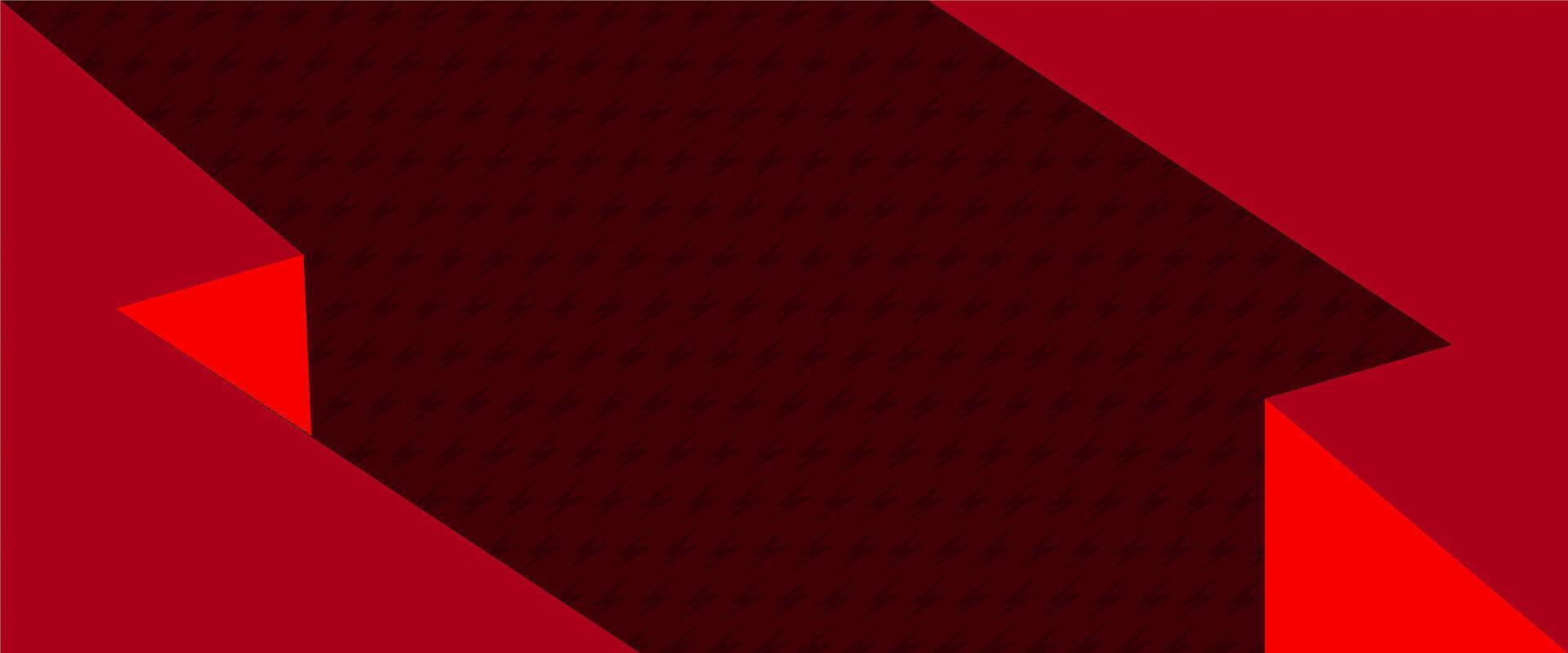 A red and black background with a black and white image vector