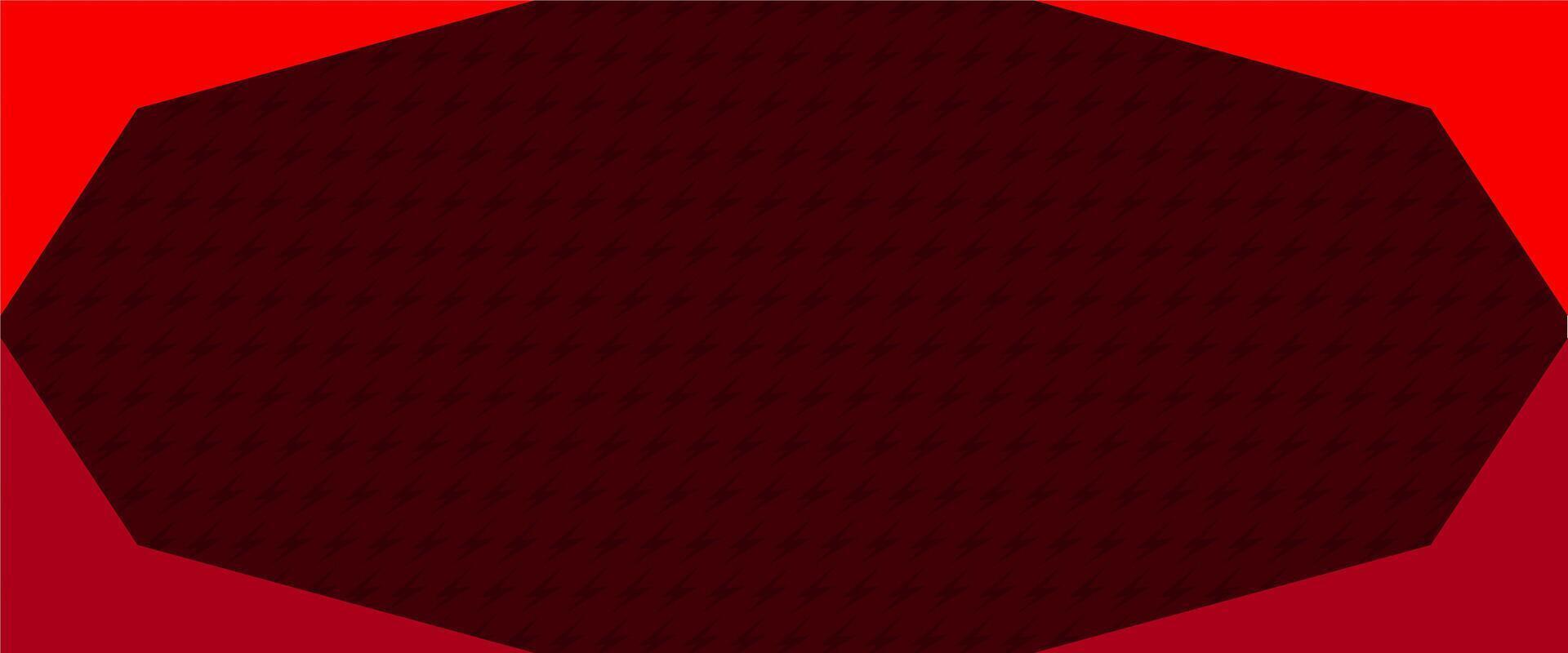 A red hexagon with a black background vector