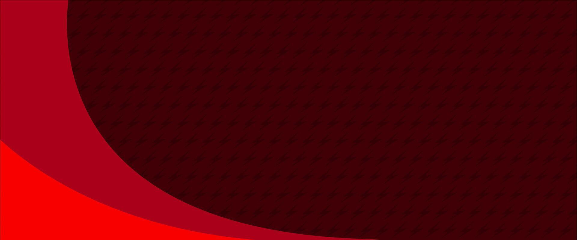 A red and black background with a curved line vector