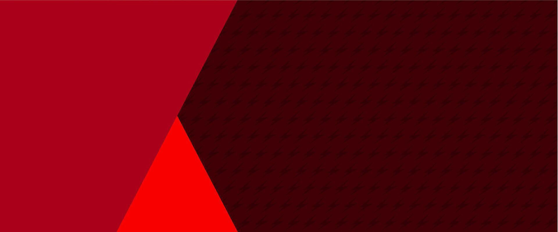 A red and black background with a triangle vector