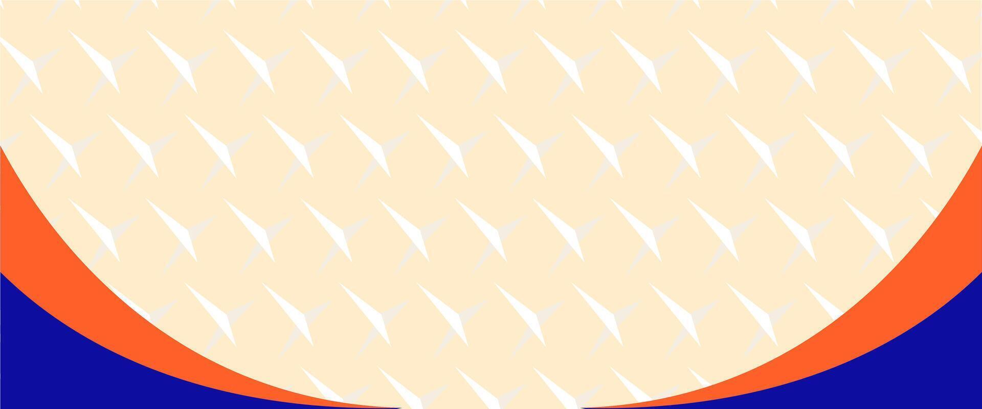 A blue and orange pattern with white lines vector
