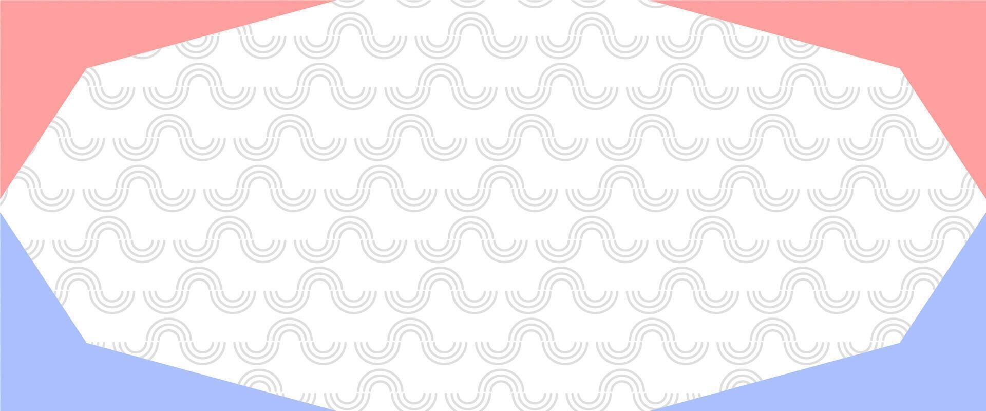 A hexagonal pattern with waves on it vector