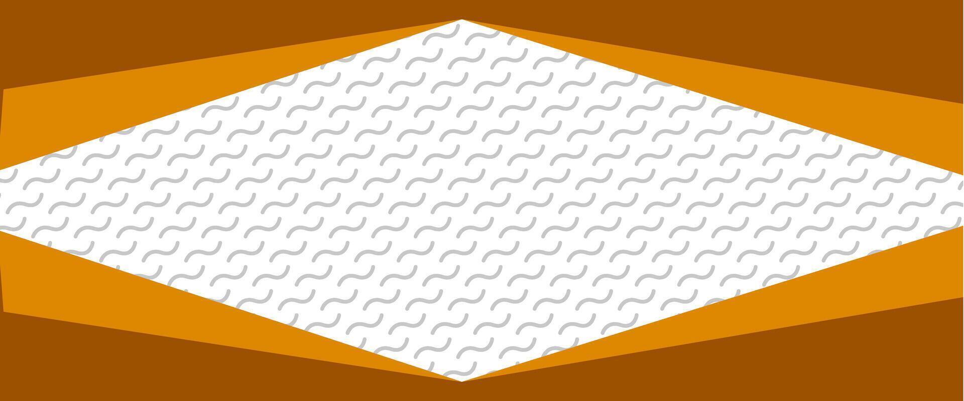 A white and orange diamond pattern on a brown background vector