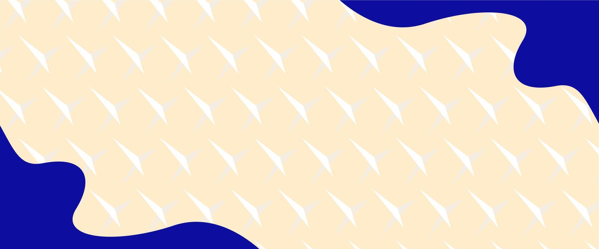 A blue and white pattern with a wave pattern vector