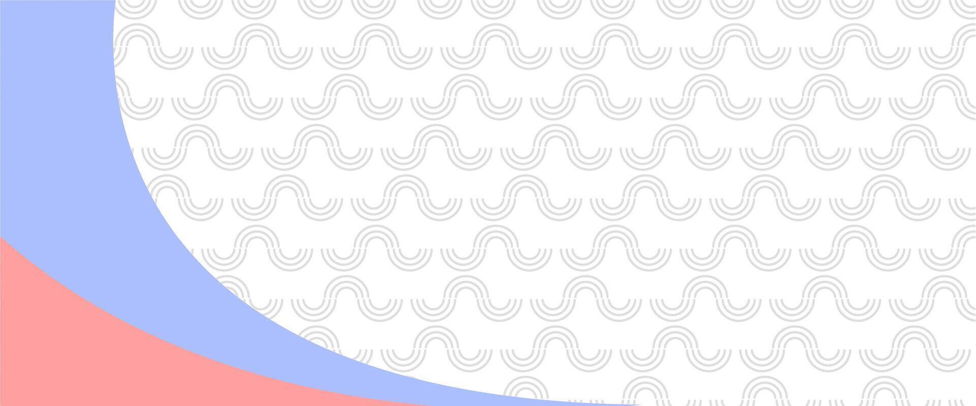 A pink and blue background with a curved line vector