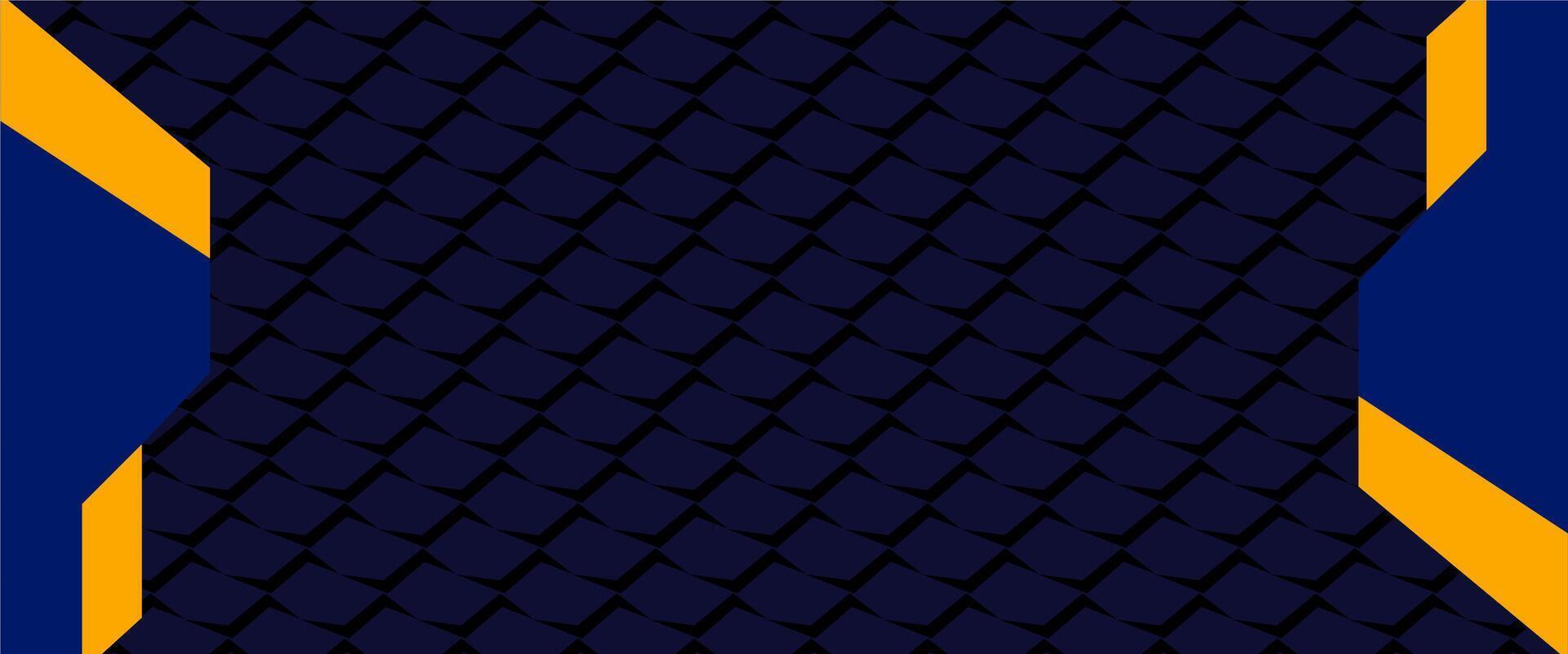 A blue and yellow background with a blue and yellow checkered pattern vector